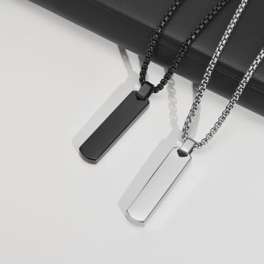 Sleek Black Necklace – Elevate Your Style ⚡👑